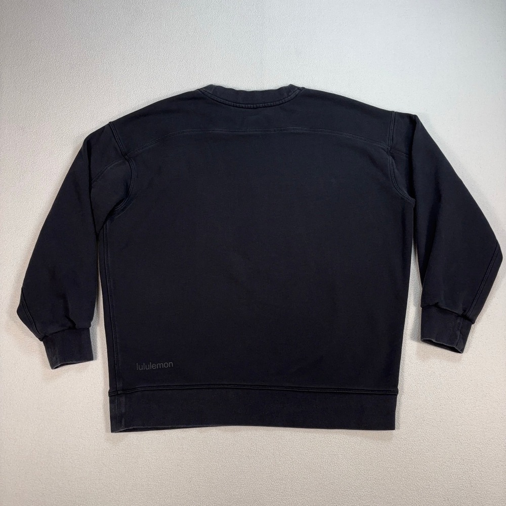 Lululemon Perfectly Oversized Sweatshirt Women's S/M* Black Pride Graphic‎ Logo - Picture 2 of 12